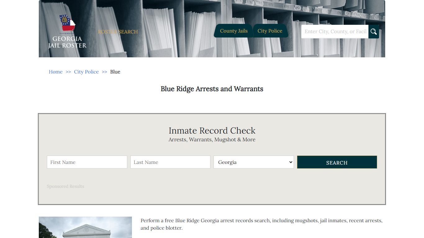 Blue Ridge Arrests and Warrants | Georgia Jail Inmate Search